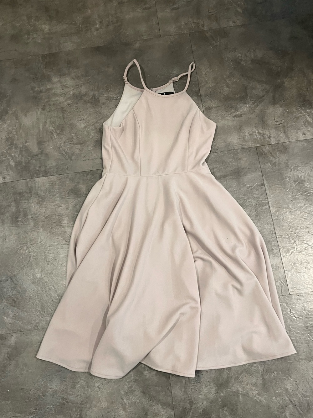 Lulus Mauve Midi Fit-and-Flare Dress